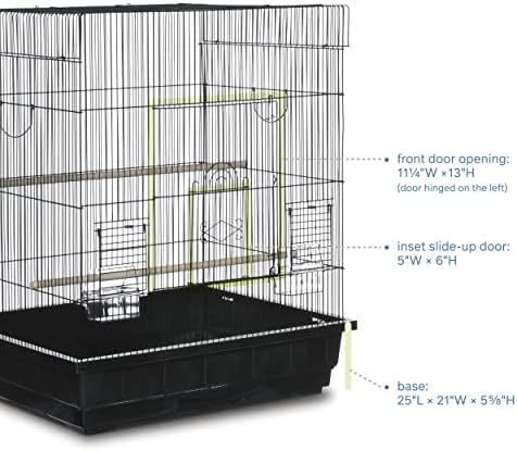 Prevue Pet Products Square Top Parakeet Cage, White