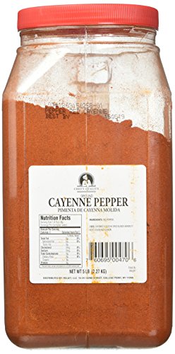 Chef's Quality Ground Cayenne Pepper Jug, 5 Pound