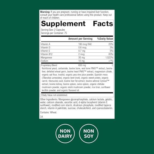 Standard Process Ligaplex II - Joint & Bone Support - Manganese Supplement with Vitamin B12