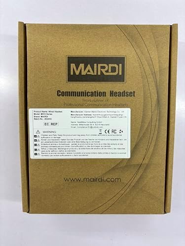 MAIRDI Telephone Headset with Microphone Noise Canceling