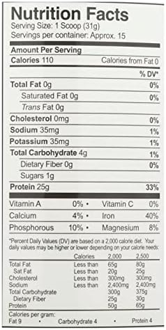 Rice Protein Isolate Powder Vanilla 1.03 Pound