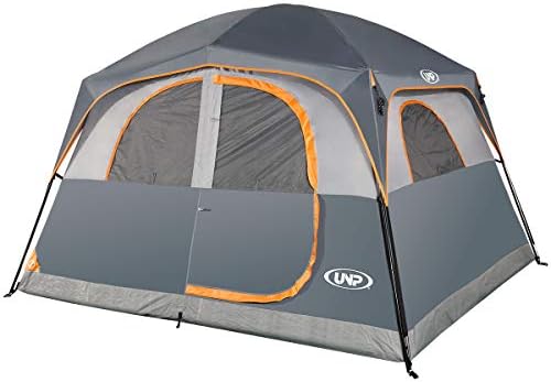 UNP 6 Person Tents for Camping Waterproof Family Cabin Tent with Rainfly