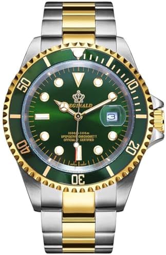 Reginald Men's Diver-Inspired Quartz Watch Sapphire Crystal 40mm