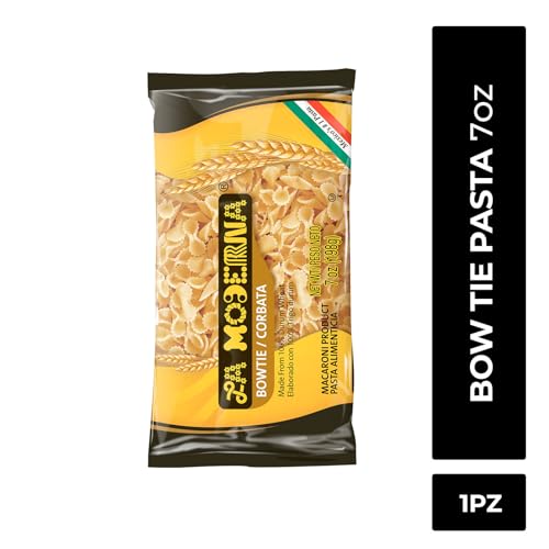 La Moderna Bow Tie Corbata Pasta, 7 oz, Pack of 1 | Bow tie corbata pasta for soups, salads, and family meals; semolina and durum flour; Non-GMO; kosher