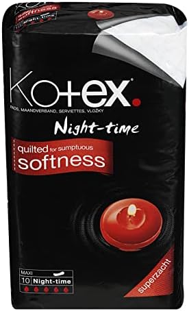 Kotex Maxi Night Time Sanitary Towels, 10 Towels