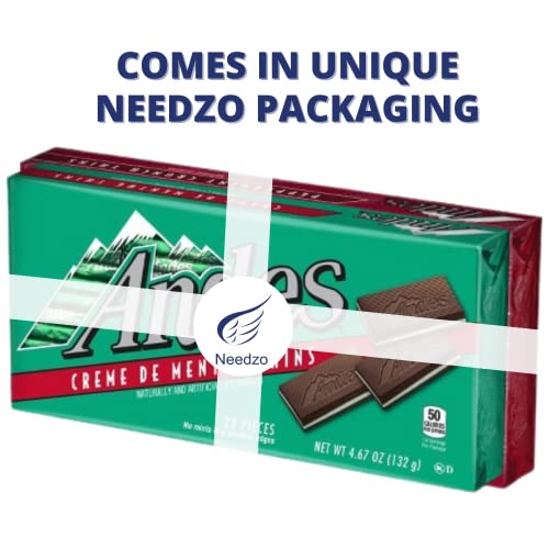 Andes Mint and Peppermint Crunch Thins Chocolate Pack, Holiday Candy Treat Boxes, Set of 2, 28 Pieces in Each