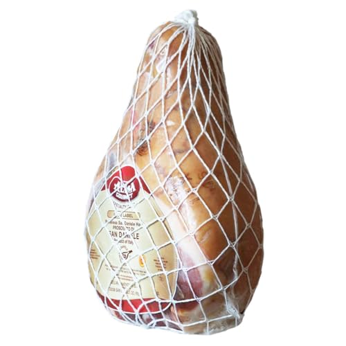 Prosciutto di San Daniele D.O.P. - Boneless Whole Ham – Authentic Italian Prosciutto, Dry-Cured Pork Leg Aged 18 Months