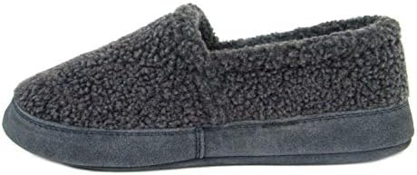 Men Perfect Mocs Fleece House Slippers Moccasin-Style Suede Sole