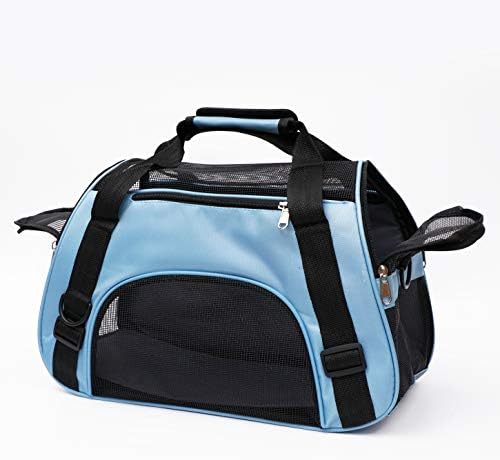 MuchL Cat Carrier for Cats Soft-Sided Travel Pat Carrier for Cat with Wooden Padding Board Airline Approved Lightweight Comfortable Cat Bag for