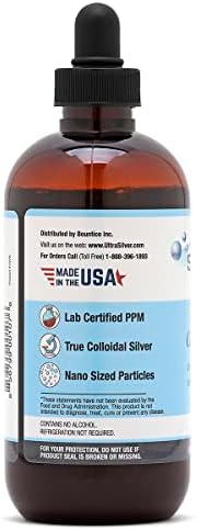 Ultra Silver® Colloidal Silver | 500 PPM, 8 Oz (236mL) | Mineral Supplement | True Colloidal Silver - with Dropper