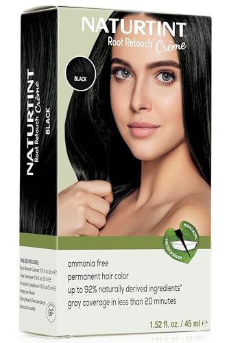 Naturtint Light Brown Root Retouch Crème Permanent Hair Color - Ammonia Free, Conceal Grays, No Artificial Scent, 1.52 Fl Oz