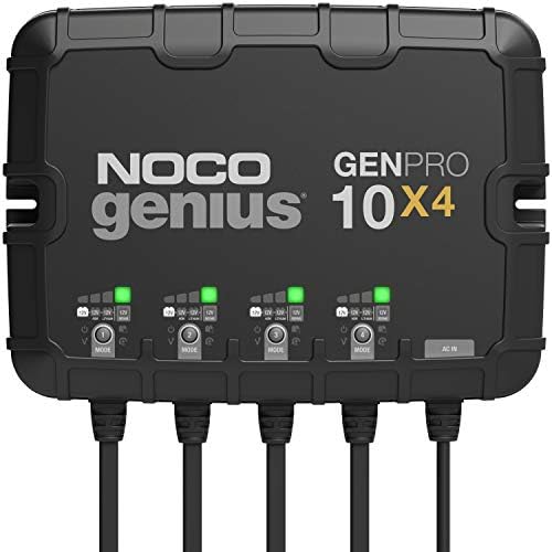 NOCO GENPRO10X4 12V 40A 4-Bank OnBoard Marine Battery Charger & Maintainer