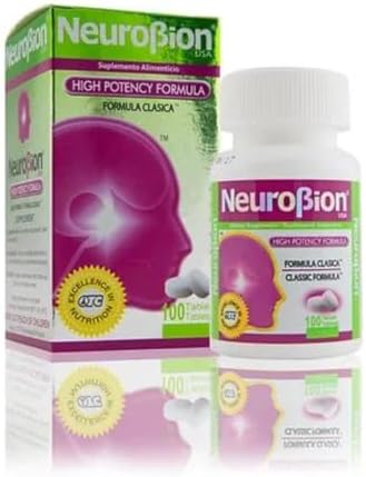 NeuroBion High Potency Classic Formula 100 Tablets | The original once-daily formula in the classic white box; sealed, authentic import