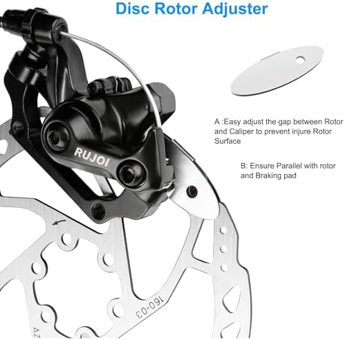 Bike Disc Brake Rotor Kit, 180mm Disc Brakes Rotors with 12 Bolts l.It fit in Many Brands of Disc Brake Caliper and Match for MTB, Road Bike, E-Bike