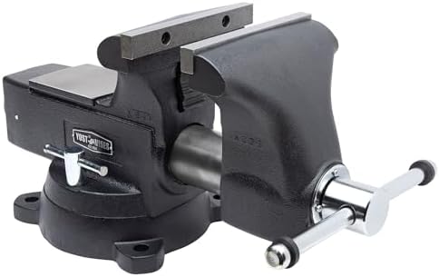 Yost Vises LV-4 Homeowner's Vise | 4.5 Inch Jaw Width with a 3 Inch Jaw Opening Home Vise | Secure Grip with Swivel Base | Blue
