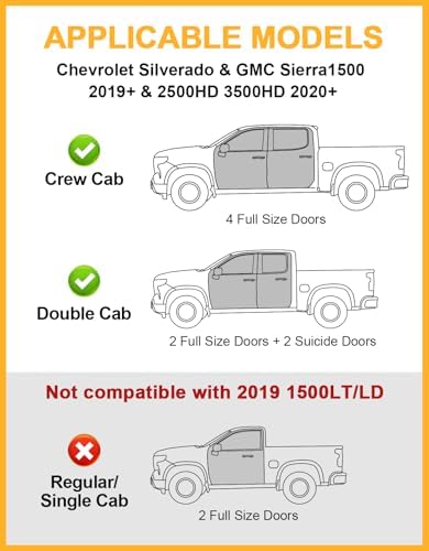 Tuyoung Under Seat Storage Boxes for 2015-2026 Ford F-150 F150 | SuperCrew Cab 2017-2026 F-250/F-350/F-450/F-550 Super Duty Heavy Duty Rear Truck Under Back Seat Box Organizer Cargo Box