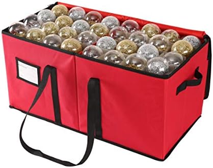 Sattiyrch Christmas Ornament Storage Box,Box Contributes Slots for 128 Holiday Ornaments 3-Inch