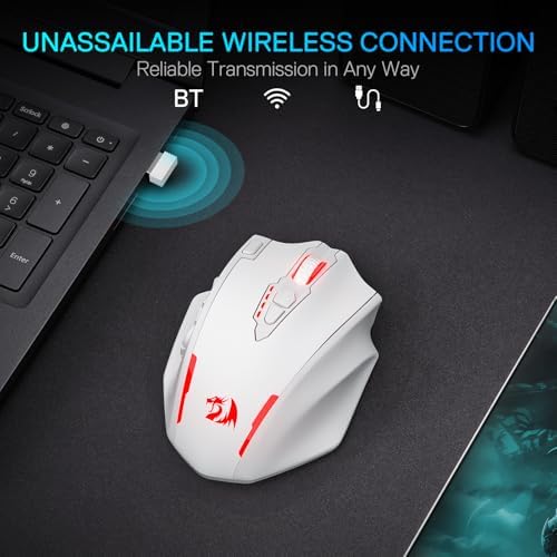 Redragon M908 Wired MMO RGB Gaming Mouse 12400 DPI Remapping Keys | Stable Lag-Free Connection, Redefine Keybinding Macro, Vibing Backlight, Ergonomic Grip Body Comfort