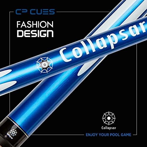 Collapsar Set of 4 Pool Cues 58 Inch 2-Piece Billiard House Bar Pool Cue Sticks