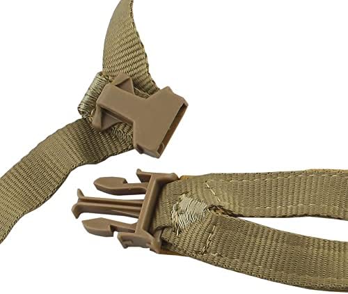 ATAIRSOFT 4 Points Helmet Accessory Retention System Chin Strap with Bolts and Screws for Fast Tactical Airsoft MICH IBH Helmet