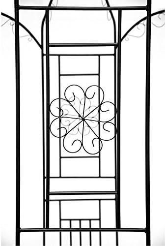 1. GO Steel Garden Arch, 8' High x 5'2" Wide, Garden Arbor for Various Climbing Plant, Outdoor Garden Lawn Backyard Gazebo