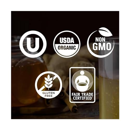 Wholesome Sweeteners 24-Ounce Organic Honey Bottle, 100% Pure, Fair Trade Certified, Non GMO Project Verified & Gluten Free, 1 Pack