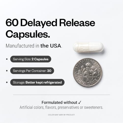 Supersmart - Lactobacillus Reuteri 5 Billion CFU per Day - Probiotic Supplement | Non-GMO & Gluten Free - 60 DR Capsules | 5 billion UFC per day