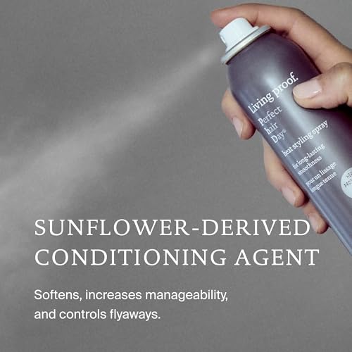 Living Proof Perfect Hair Day Heat Styling Spray – Smoothness for 48 Hours, Heat Protection up to 450°F, Ultra-Fine Mist for Damp or Dry Hair