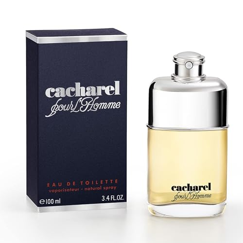 Cacharel Pour L'Homme Eau de Toilette Cologne for Men, Woody, Spicy and Floral Fragrance, Notes of Bergamot, Lily of the Valley Accord and Cedar Wood