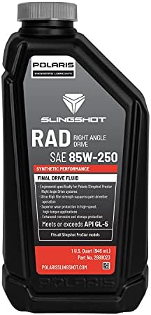 Polaris Slingshot Drive Fluid Transaxle RAD Right Angle SAE 85W-250, Fits All 2015-2020 R, S, SL, SLR, GT, SL LE, SLR LE, GT LE ProStar Models