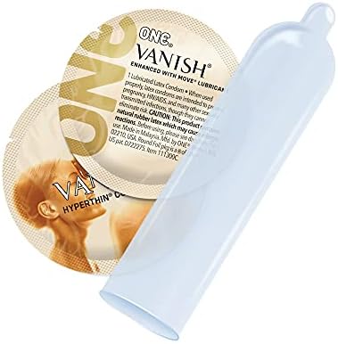 ONE® Condoms Vanish Hyperthin | Ultra Thin Latex Condoms 100 Pack