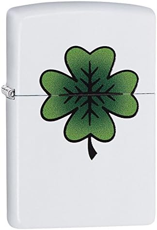 Zippo Clover Design Pocket Lighter, High Polish Chrome, One Size (ZO24699)