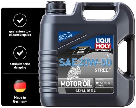 Liqui Moly Motorbike 4T SAE 20W-50 Street | 4 L | 4-Stroke Oil | SKU: 20064