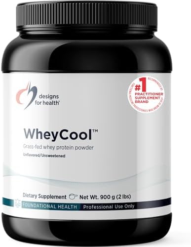 Designs for Health WheyCool - Grass Fed Whey Protein Powder Supplement with 20g Protein, May Support Athletes, Muscles + Energy - Non-GMO + Gluten-Free, Chocolate (30 Servings / 900g)