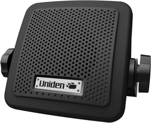 Uniden (BC7) Bearcat 7-Watt External Communications Speaker. Durable Rugged Design, Perfect for Amplifying Uniden Scanners, CB Radios, and Other Communications Receivers.,Black