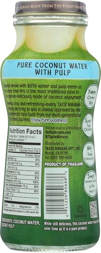 Taste Nirvana Young Coconut Juice With Pulp, 9.5 FZ