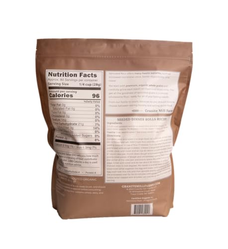 Granite Mill Farms Sprouted Organic Hard White Wheat Flour, 5 lb