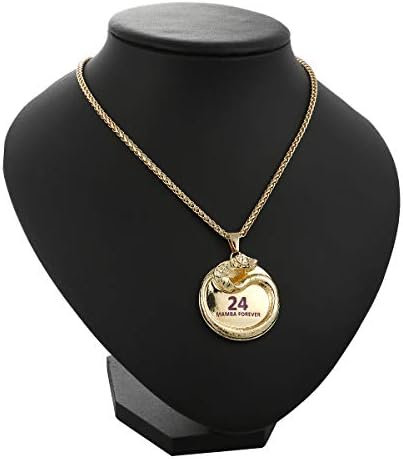 Black Mamba Memorial Pendant - Basketball Star Snake Necklace for Men & Women, Mamba Forever Tribute Jewelry