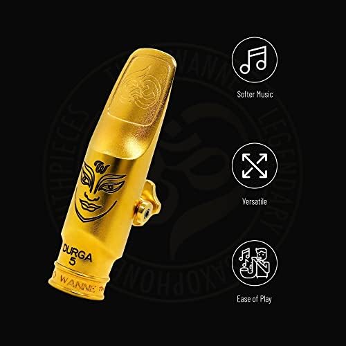 Theo Wanne Durga 5 Alto Saxophone Mouthpiece - Long Step Baffle & Large Chamber - Sensual Tone - Great for Jazz, R&B