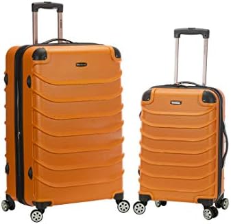 Rockland Speciale Hardside 2 Piece Expandable Spinner Luggage Set, (20"/28"), Black