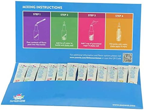 SNOWIE Little Snowie Max Snow Cone Machine (6-Stick Kit, White) | Premium Shaved Ice Maker, With Powder Sticks Syrup Mix