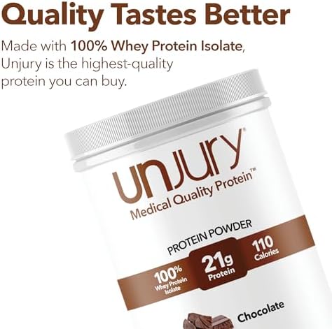 Unflavored Protein Powder | 21g 100% Whey Isolate Protein Powder | Unflavored Whey Protein Powder | Low Carb and Sugar Free Whey Protein Isolate | Gluten Free | Certified Kosher | 15 Servings