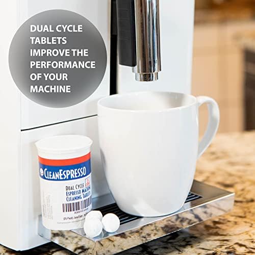 CleanEspresso - 25 Cleaning Tablets Designed For Jura Coffee Machines - 3.5g Dual Cycle Espresso Machine Cleaning Tablets for Jura Espresso Machines
