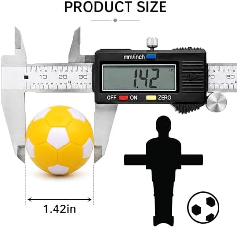 OuMuaMua Foosball Table Soccer Balls for Tabletop Game | 9pcs, 1.42inch, multicolor, accessory replacements, for soccer game day, family gathering