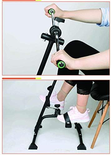 Pedal Exerciser Bike Hand Arm Leg and Knee Peddler Adjustable Fitness Equipment for Seniors, Elderly Home Pedal Exercise Bike for Total Body
