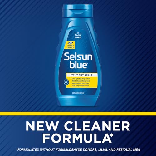Selsun Blue Itchy Dry Scalp Anti-Dandruff Shampoo, 11 fl. oz., Extra-Hydrating Formula, Pyrithione Zinc 1%