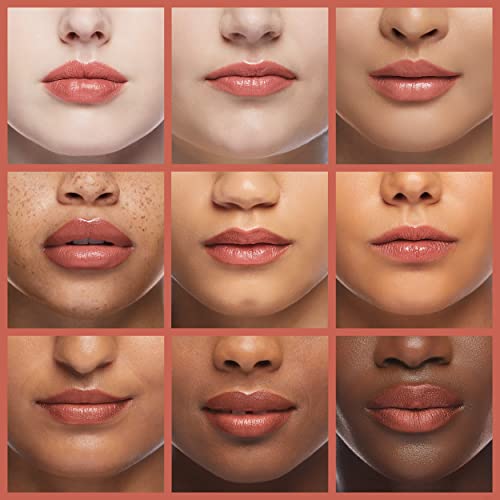 e.l.f. Cosmetics Tinted Lip Oil, Long Lasting & Sheer Coverage, Non-Sticky, Hydrates, Adds Shine, Infused with Jojoba, Apricot & Vitamin E, Nude Kiss