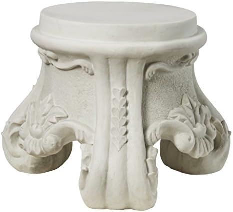 Design Toscano KY992 Chatsworth Manor Neoclassical Pedestal Column Plant Stand, Antique Stone