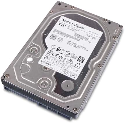 Hitachi 2022 HGST WD Ultrastar HUS726T4TALE6L4 4TB 7200 RPM 512e SATA 6Gb/s 3.5-inch Internal Hard Disk Drive (Renewed)