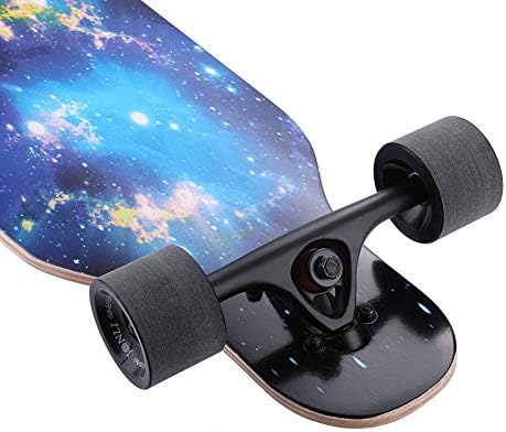 Junli 41 Inch Freeride Skateboard Longboard - Complete Skateboard Cruiser for Cruising, Carving, Free-Style and Downhill